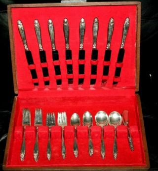 International Sterling Prelude Solid Silver Flatware 48 Piece Set Service For 8