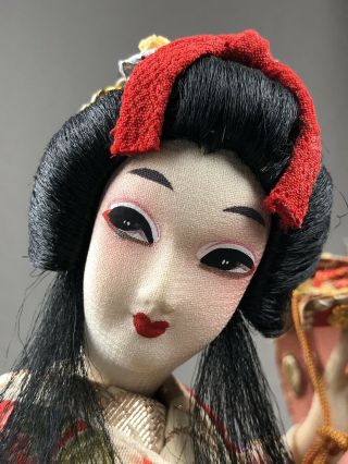 Vintage 1960s Japanese Doll Princess Yaegaki - Hime W/samurai Helmet Kabuki