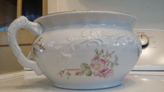 Vintage Porcelain Chamber Pot - Planter Vase - Bowl - Cachepot -