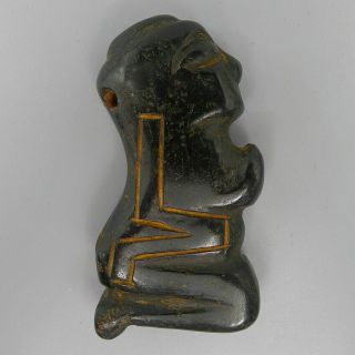 Meteorite Pallasite Hand Carved Alien Pendants Statue Sculpture Magnetic Field 2