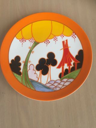 Summerhouse Clarice Cliff Wedgwood Ltd Edition Plate Deco Numbered 20cms Gay