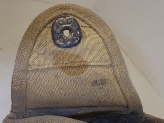 WWI US ARMY CANTEEN,  CUP & PERKINS CAMPBELL CANVAS COVER DATED 1917 OWNER ID ' d 5
