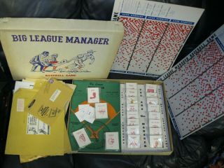 Vintage 1963 Big League Manager Baseball Board Game