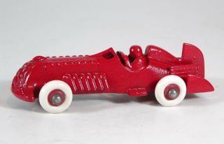 1930s Cast Iron Fish Tail Racer Race Car 2229 By Hubley Professionally Restored