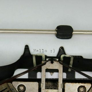 VTG Antique Red Royal Model P Typewriter w/ Case & Extra Ink Ribbon Twin Spool 12