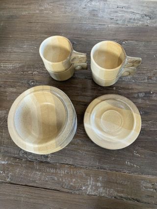 Vintage Fabrik Salishan Seattle Ceramics Studio Pottery Dish Set Soup Bowls Mugs