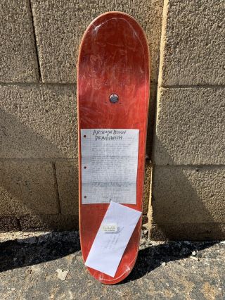 Baker Death wish Antwuan Dixon skateboard deck vintage NOS 2