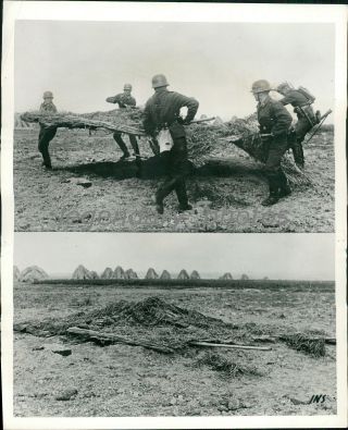 1939 World War Ii Nazis Lay Explosive Camouflage News Service Photo