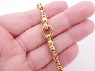 18ct Gold Bracelet,  Heavy Designer Lj 9.  7 Grams 18k 750