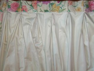 Vintage Tiffany Designer SYBIL CONNOLLY for Robert Allen Floral Drapes 5 pc Set 9