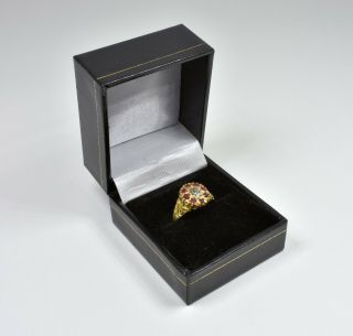 Antique Victorian 18ct Gold Ruby & Diamond Ring,  (c1880) 7