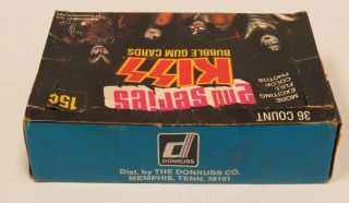 KISS VINTAGE DONRUSS SERIES SERIES II DISPLAY BOX,  2 PACKS - 1978 AUCOIN 8