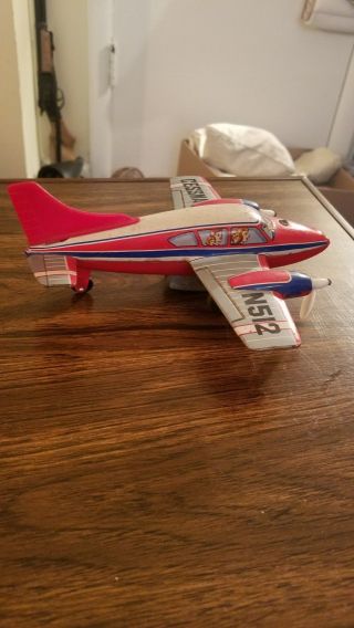 Tin Cessna N512 Airplane Toy