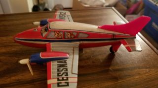 tin cessna n512 airplane toy 8