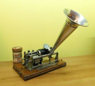 Antique Columbia B Eagle Graphophone Cylinder Record Player