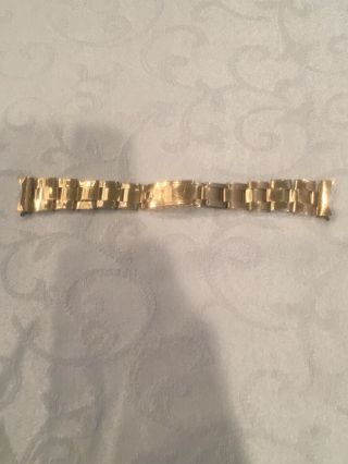 Vintage Rolex Watch Band Gold Filled,  19 Mm