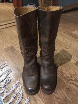 Vintage Frye Knee High Campus Boots Size 8 Gorgeous Brown