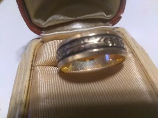 Vintage 14 kt Yellow Gold Ring 6.  2 Gram Size 10.  5 4