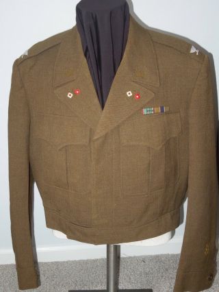 Wwii Us Army Signal Corps Colonel German Made Ike Uniform Jacket All Bullion