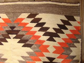 Antique Navajo Blanket Native American Dazzler Weaving Rug with Crosses 5