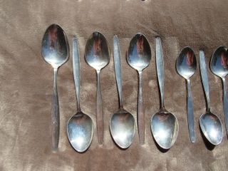 GEORG JENSEN Mid Century Mod Cypress Sterling Silver Flatware 36 Piece 3lb 14ozs 2