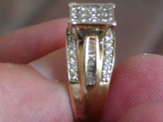 Lovely 1.  5 TCW 14Kt Yellow Gold Diamond Wedding Ring 3