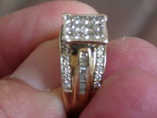 Lovely 1.  5 TCW 14Kt Yellow Gold Diamond Wedding Ring 4