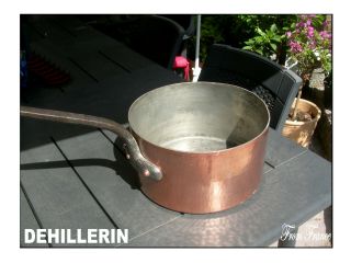 Dehillerin Vtg Huge Copper Pan Thickness Between 3/4 Mm Ø 32 Cm 13 " - 8 Kg 18 Lbs