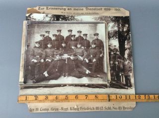 3 Antique German WWI Large CDV Photographs Breslau / Prussia / Military / Pickel 5