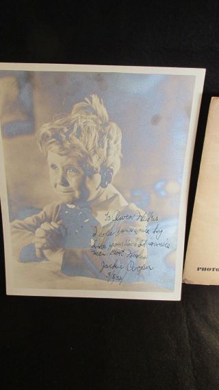 VINTAGE SIGNED PHOTOGRAPH OF JACKIE COOPER IN THE MOVIE 