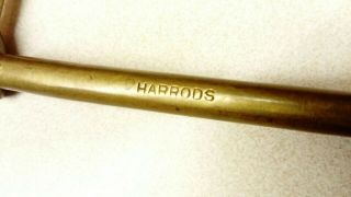 Antique Baggage/Kit Bag Padlock With Key Harrods London - Very Rare 3