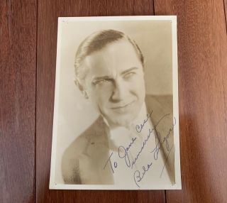 Vintage Bela Lugosi Signed Autograph Photo Count Dracula Hollywood Movie
