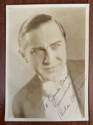 Vintage Bela Lugosi Signed Autograph Photo Count Dracula Hollywood Movie 2