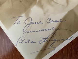 Vintage Bela Lugosi Signed Autograph Photo Count Dracula Hollywood Movie 3