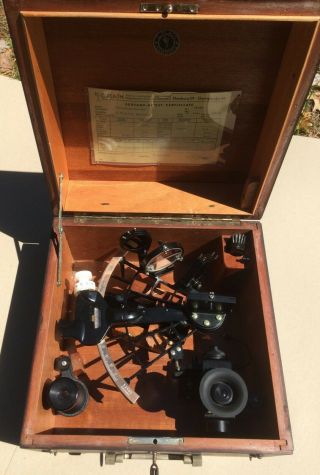 C Plath Classic Bronze Sextant With Optional Adjustable Artificial Horizon