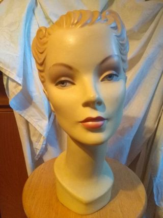 Vintage Deco Eyes Mannequin Head.  Numbered 167.
