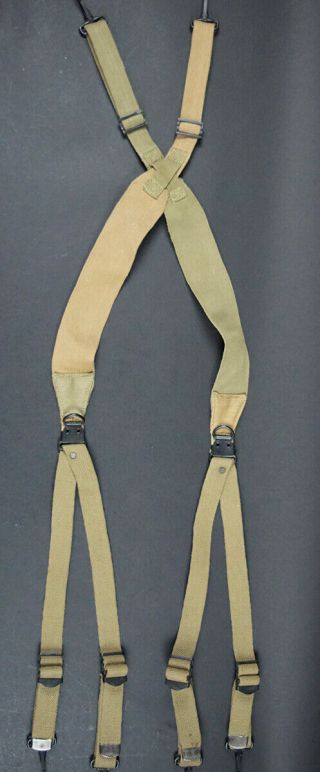 Ww2 Us Field Suspenders,  Belt,  M1936 - Unissued 1942