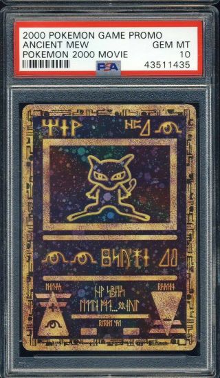 2000 Pokemon Game Movie Promo 2000 Ancient Mew Psa 10 435