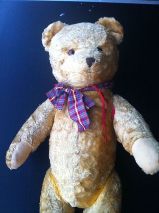 Classic Joined Steiff Animal Teddy Bear Vintage 1960 Mohair Straw Stuffed