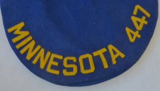 Vintage VETERANS of FOREIGN WARS Ladies AUXILIARY BERET MINNESOTA VFW Post 447 4