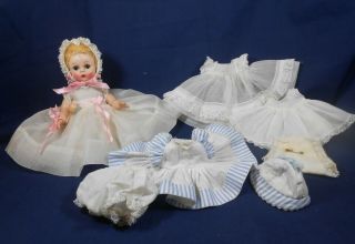 Vintage Madame Alexander High Color Little Genius,  2 Extra Outfits - Exc Cond