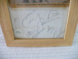 VINTAGE CARL PERKINS AUTOGRAPH and GUITAR PICK SIGNED 1978 2