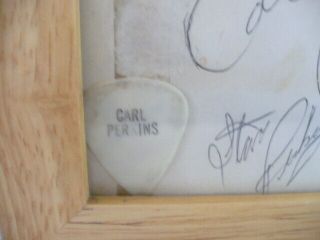 VINTAGE CARL PERKINS AUTOGRAPH and GUITAR PICK SIGNED 1978 3