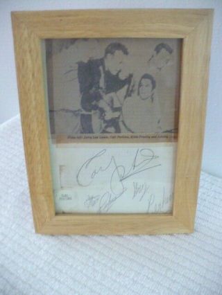 VINTAGE CARL PERKINS AUTOGRAPH and GUITAR PICK SIGNED 1978 8