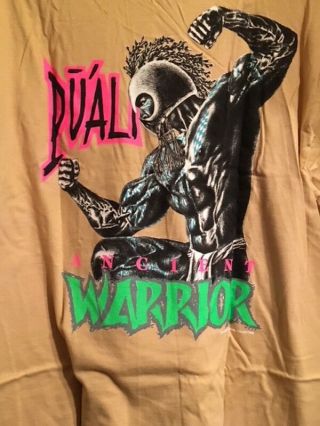 Vintage 1991 Hawaiian Strength Puali Ancient Warrior Large (42 - 44) Tee Shirt