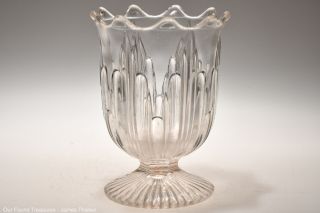 C.  1868 Stedman By Mckee Brothers Flint Crystal Spill / Spooner