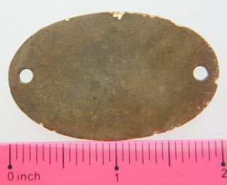 WWI German Dog Tag Feld.  A.  R.  8 L.  M.  Erkennungsmarke token ID Eastern Front WW1 3