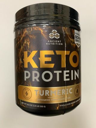 Ancient Nutrition Keto Protein - Turmeric - 18.  3oz