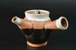 T6815: Japanese Kashima - Ware Shapely Teapot Kyusu Sencha Tea Ceremony