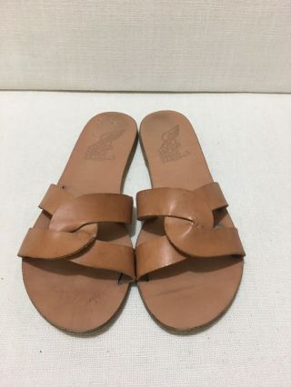 Ancient Greek Sandals - Tan - Desmos Slides - Sz 38